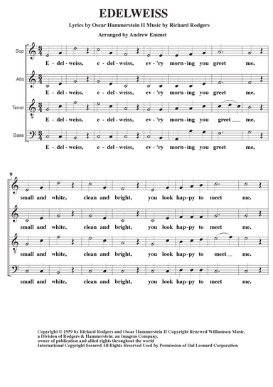 Edelweiss (arr. Andrew Emmet)