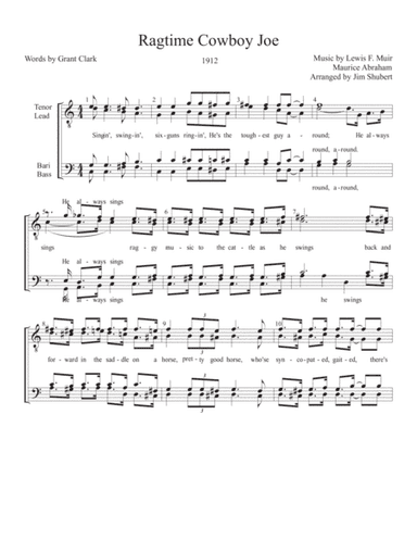 Rag-Time Cowboy Joe (arr. Arranged by Jim Shubert)