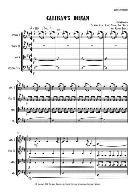 Caliban's Dream (arr. Alison Gillies)
