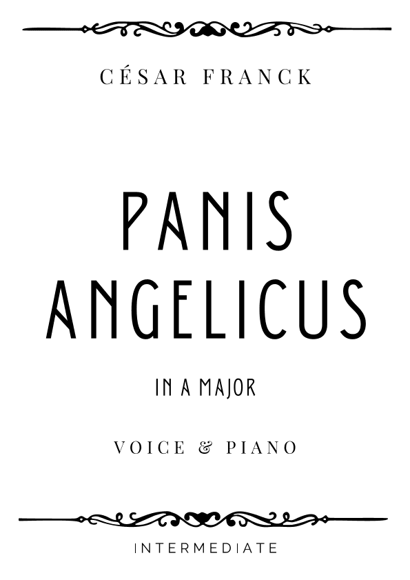 Franck - Panis Angelicus in A Major - Intermediate (arr. Piacere Music Sheets)