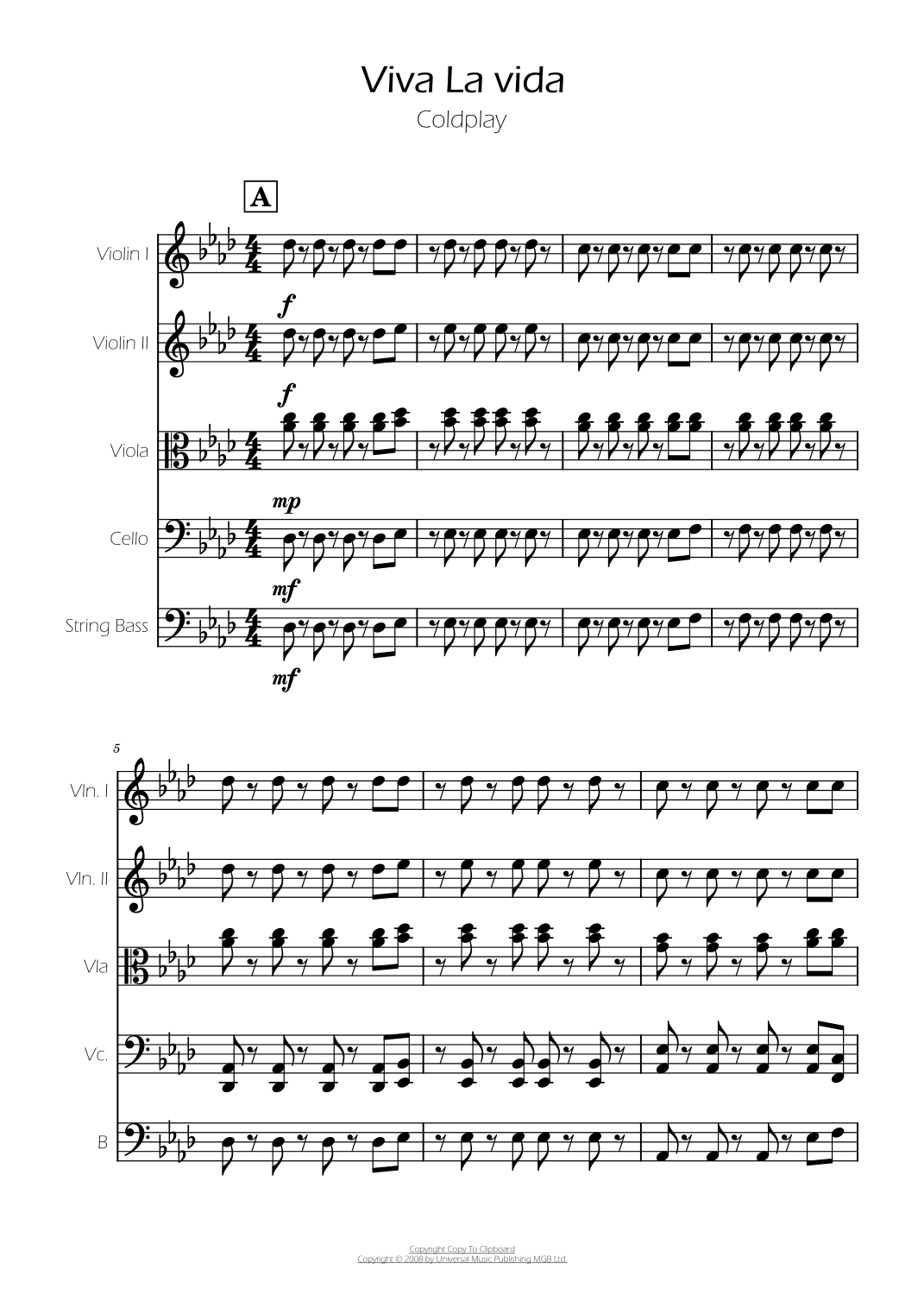 Viva La Vida (arr. Ygor Nunes)