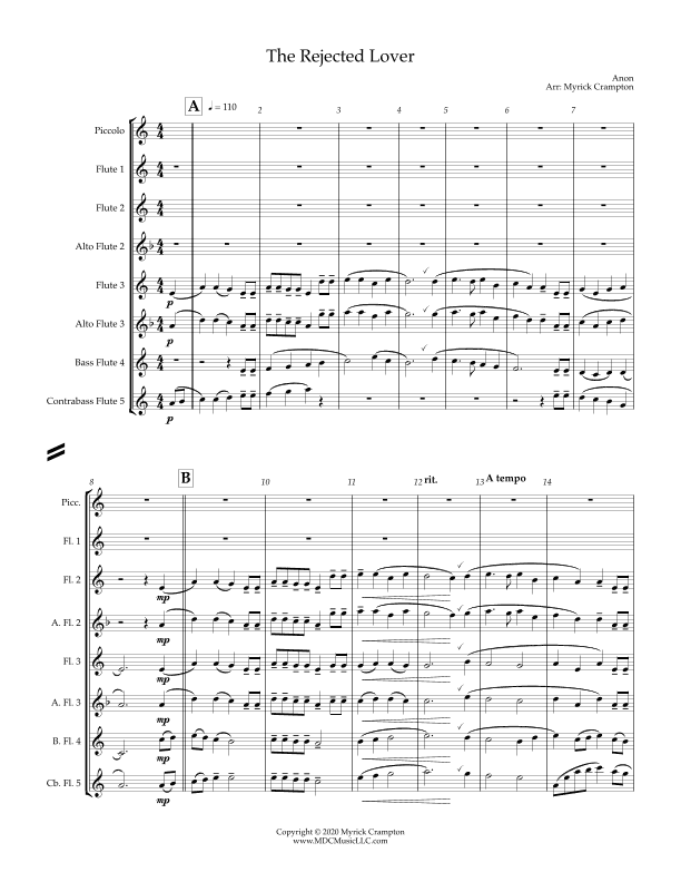 The Rejected Lover (arr. Myrick Crampton)