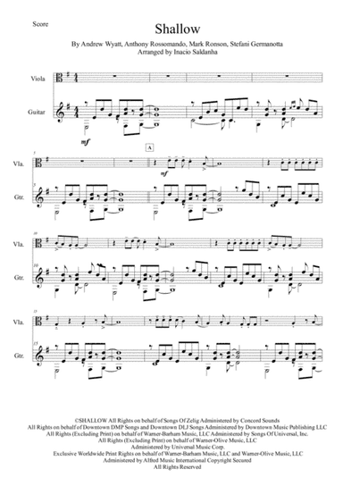 Shallow (arr. Inacio Saldanha)