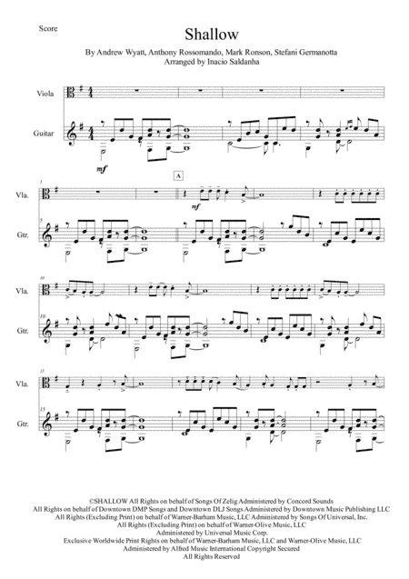 Shallow (arr. Inacio Saldanha)