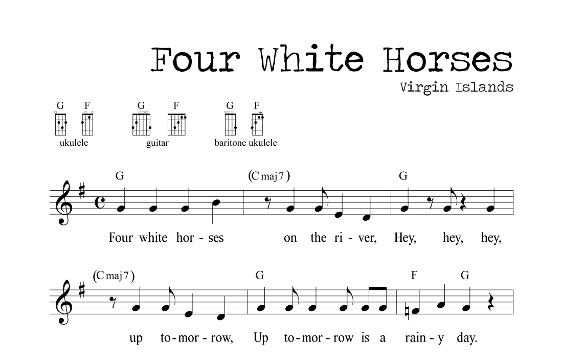 Four White Horses (arr. M. Ryan Taylor)