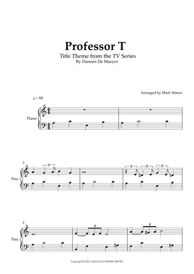 Professor T Uk (titles) (arr. Mark Waters)