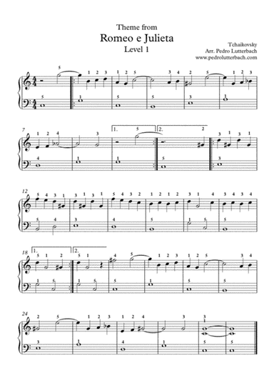 Romeo and Juliet Theme (arr. Pedro Lutterbach)