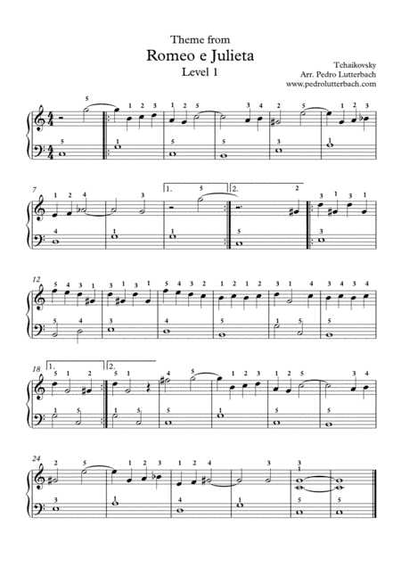 Romeo and Juliet Theme (arr. Pedro Lutterbach)