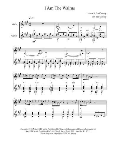 I Am The Walrus (arr. Ted Stanley)