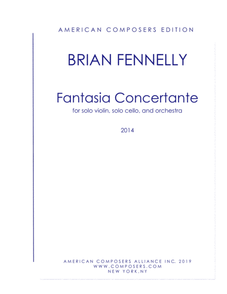 [Fennelly] Fantasia Concertante