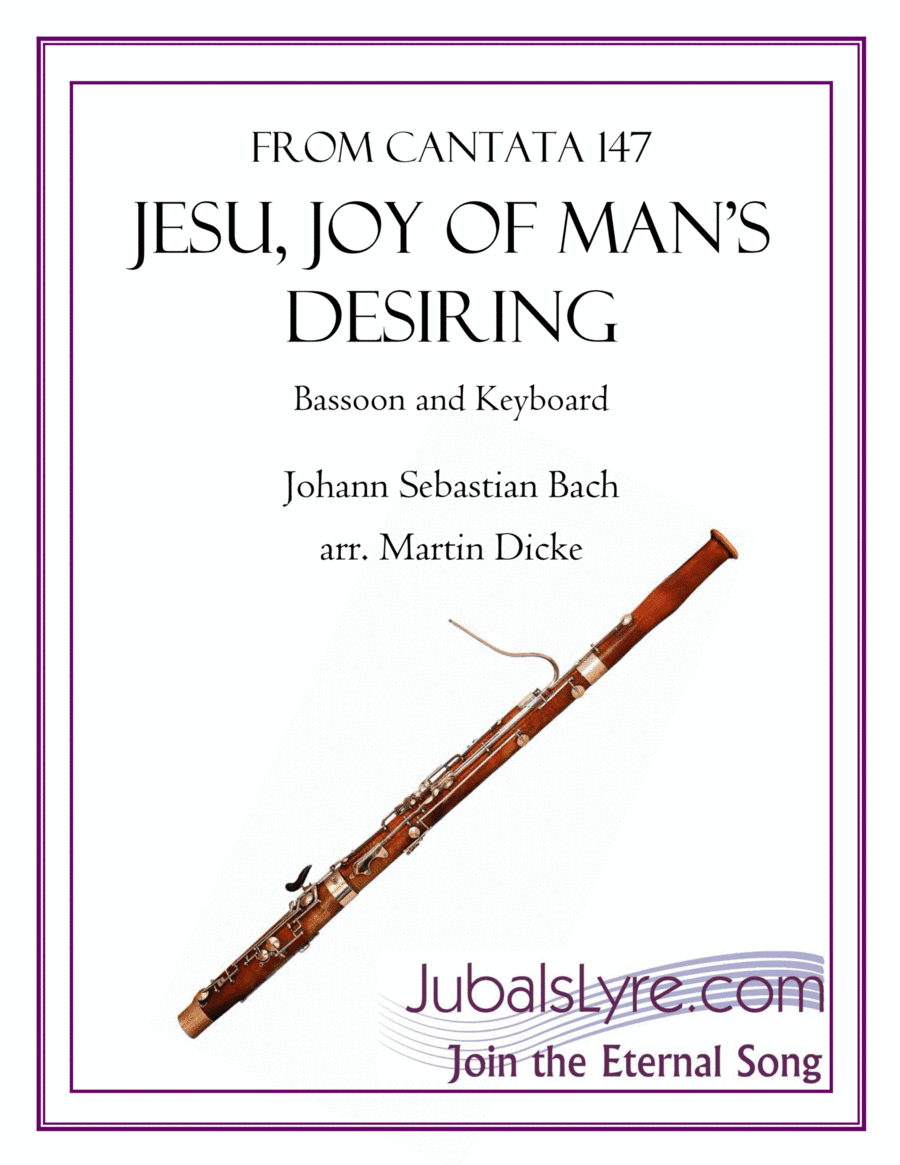Jesu, Joy of Man's Desiring (Bassoon and Keyboard) (arr. Martin Dicke)