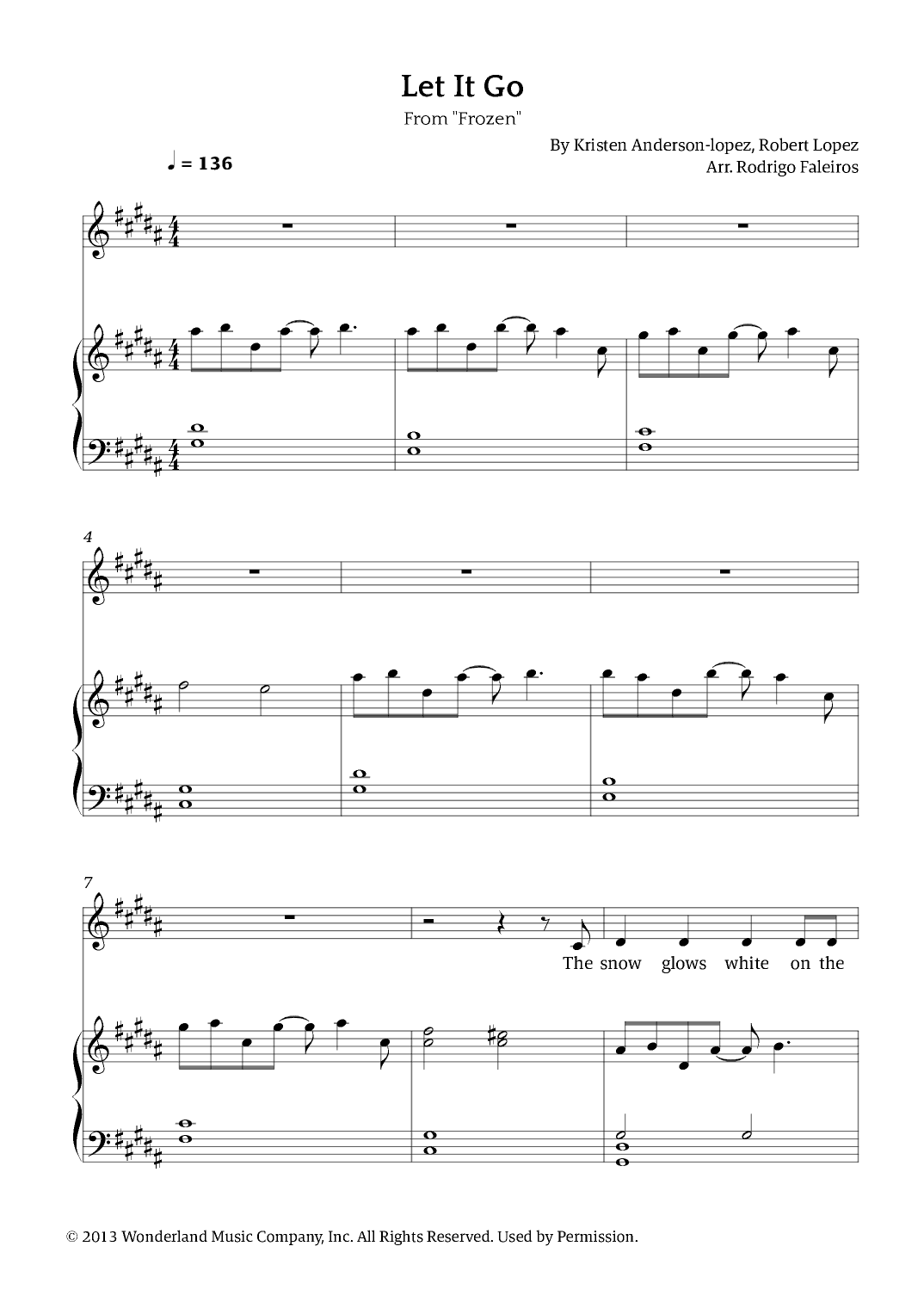 Let It Go (arr. Rodrigo Faleiros)