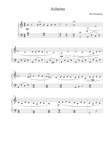 Acheinu (arr. Jonathan Williams)