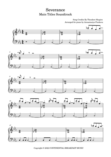Severance (arr. Annastasiya Pieskova)