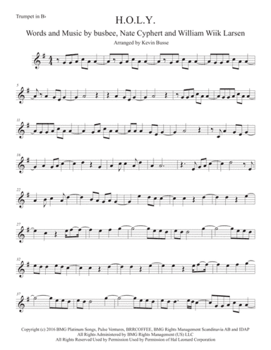 H.O.L.Y. (arr. Kevin Busse)
