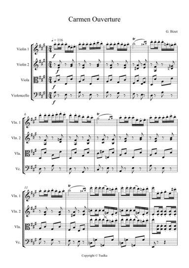 G. Bizet - Carmen (Ouverture) (arr. Tualka)