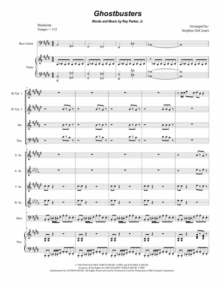 Ghostbusters (arr. Stephen DeCesare)