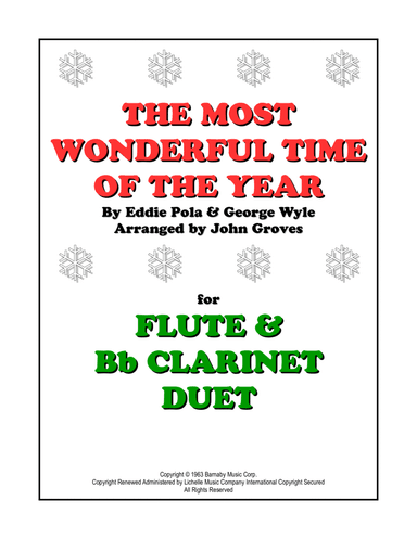 The Most Wonderful Time Of The Year (arr. John Groves)