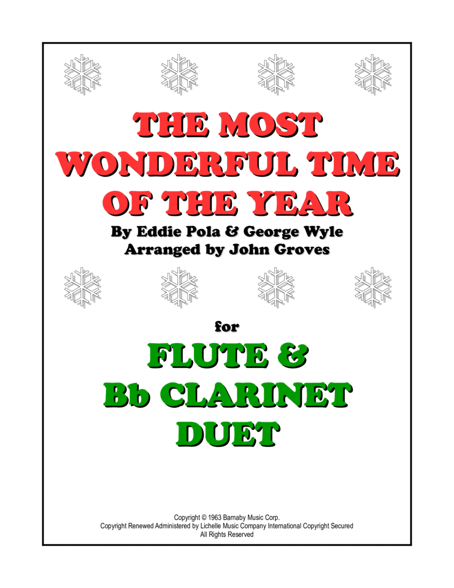 The Most Wonderful Time Of The Year (arr. John Groves)