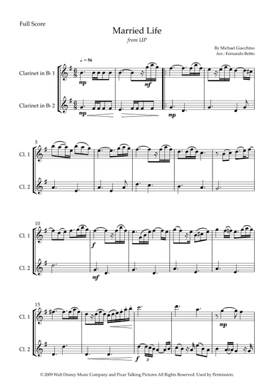 Married Life (arr. Fernando Britto)