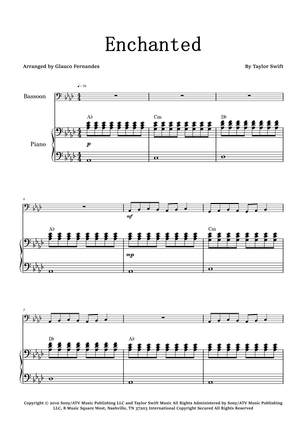 Enchanted (arr. Glauco Fernandes)