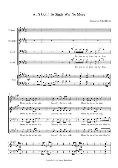 Ain't Gonna Study War No More (arr. Richard Hoyle)