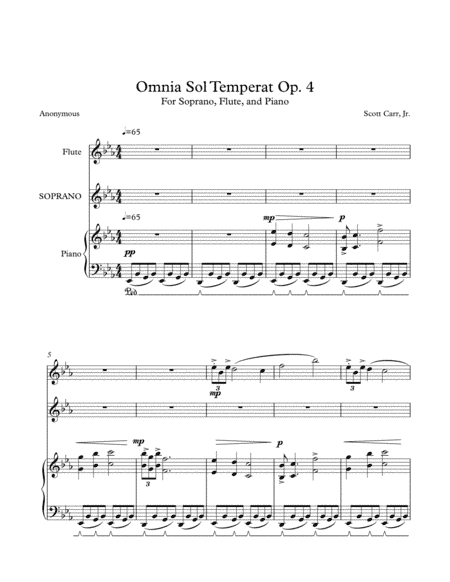Omnia Sol Temperat Op. 4