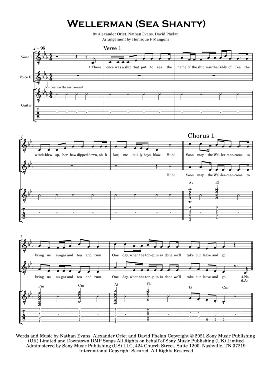 Wellerman (arr. Henrique F Mangoni)