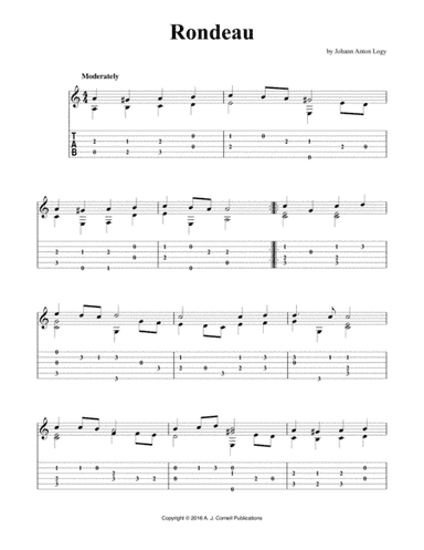 Rondeau (arr. A. J. Cornell Publications)