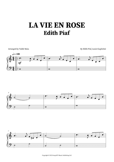 La Vie En Rose (arr. Valdir Maia)