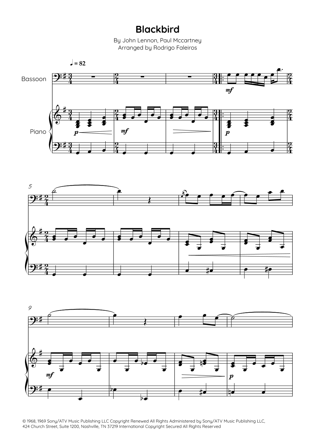 Blackbird (arr. Rodrigo Faleiros)
