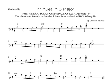 Minuet In G Major (arr. Alex Nunes Rodrigues)
