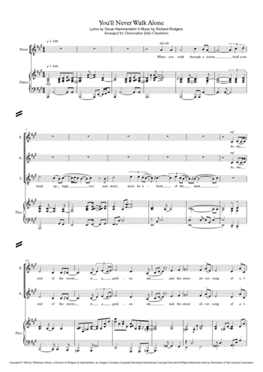 You'll Never Walk Alone (arr. Christopher John Chambers)