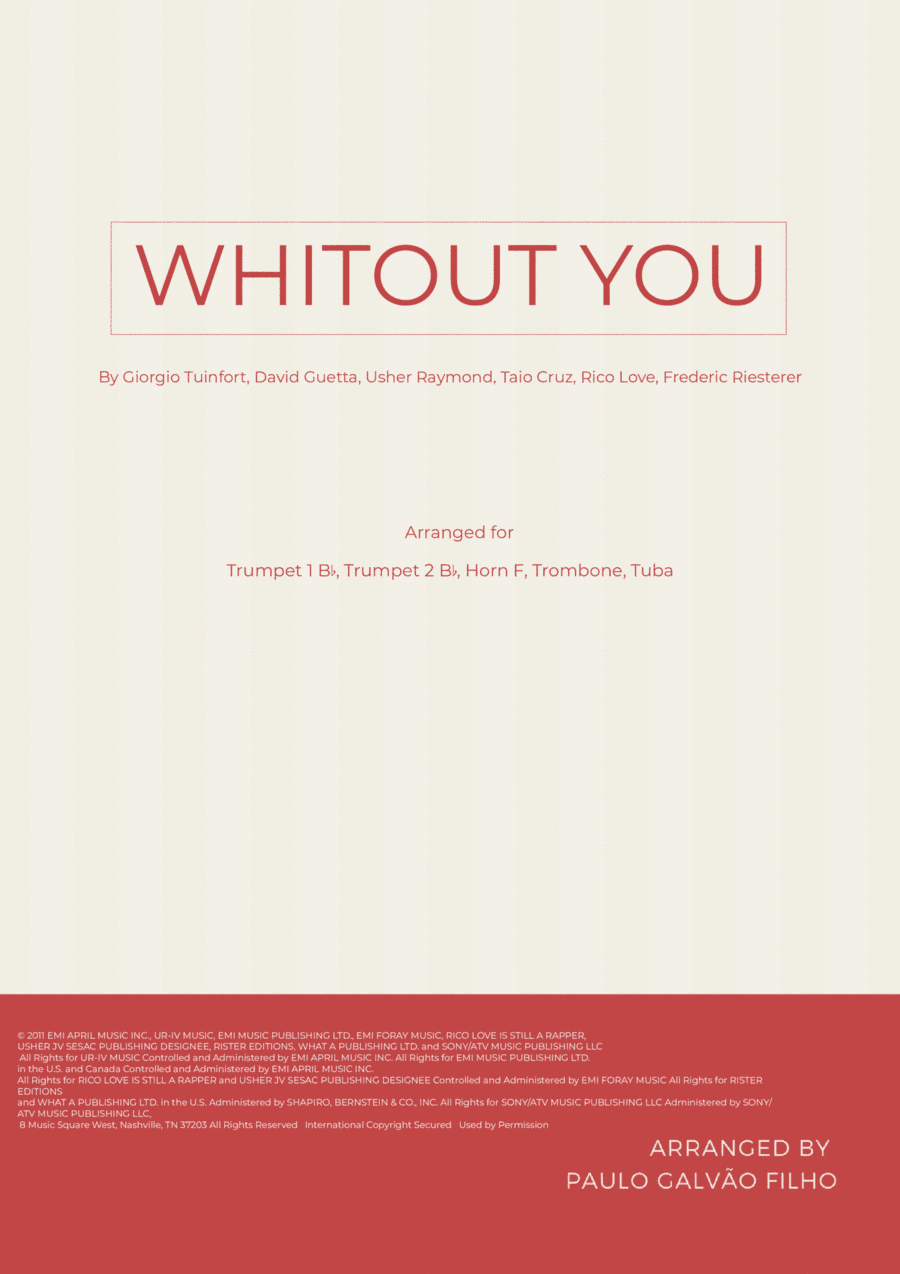 Without You (arr. Paulo Galvao Filho)