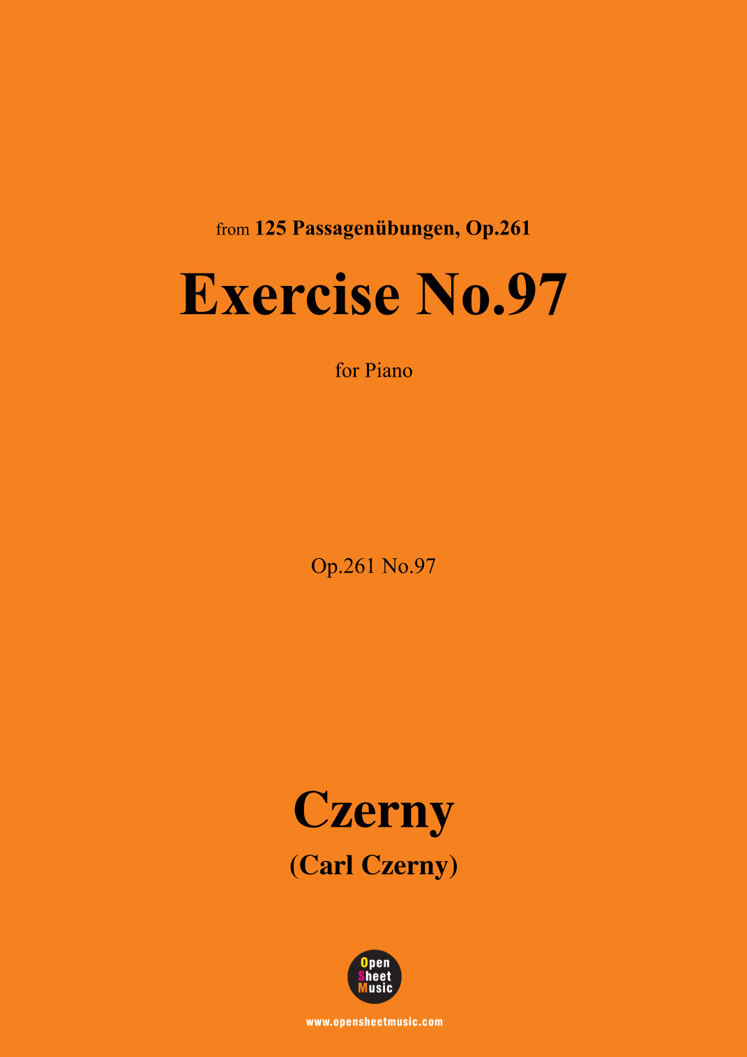 C. Czerny-Exercise No.97,Op.261 No.97 (arr. OSM Press)