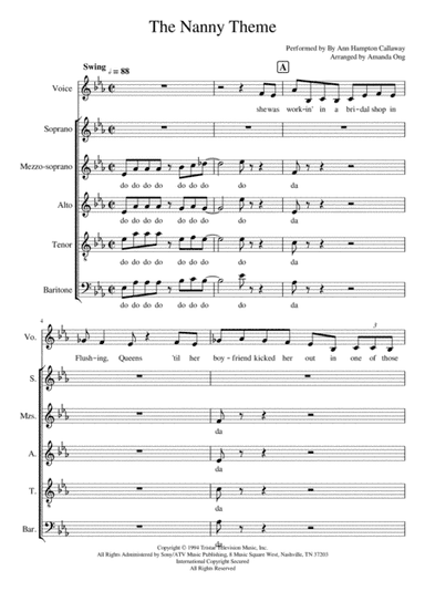 The Nanny Named Fran (arr. Amanda Ong)