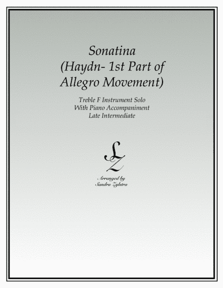 Sonatina-Haydn (treble F instrument solo) (arr. Sandra Zylstra)