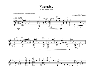 Yesterday (arr. Roberto Scornaienchi)