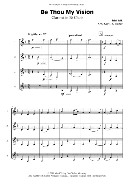 Be Thou My Vision (arr. Gert Th. Walter)