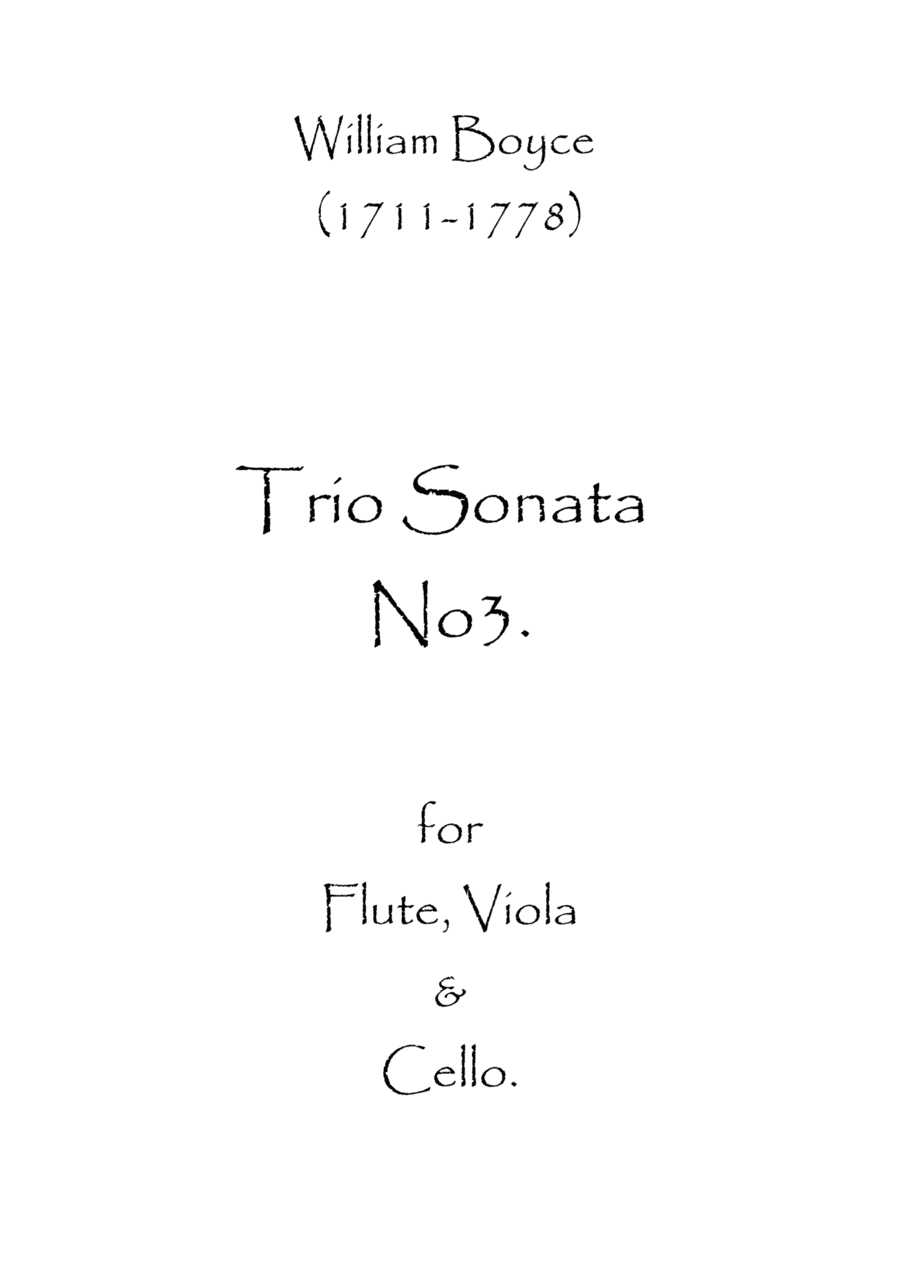 Trio Sonata No.3 (arr. Spence Bundy)