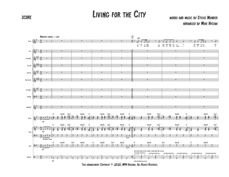 Living For The City (arr. Mike Hyziak)