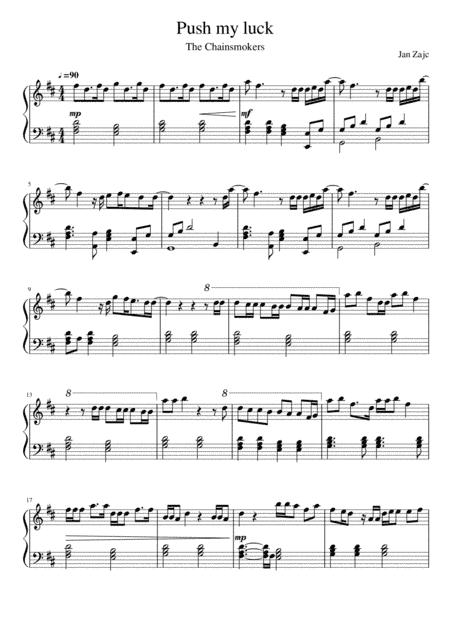 Push My Luck (arr. Jan Zajc)