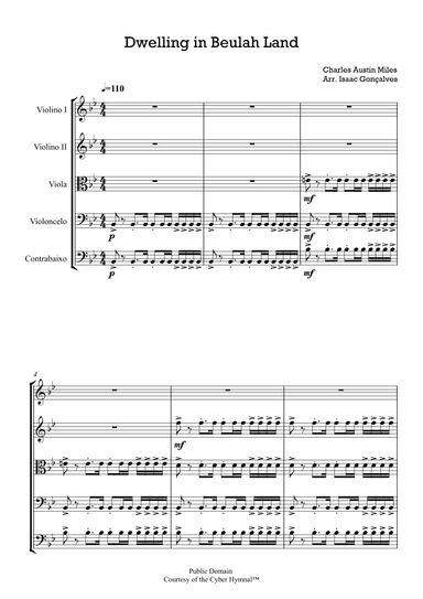 Dwelling In Beulah Land (arr. Isaac Gonçalves)
