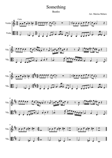 Something (arr. Marina Molaro)