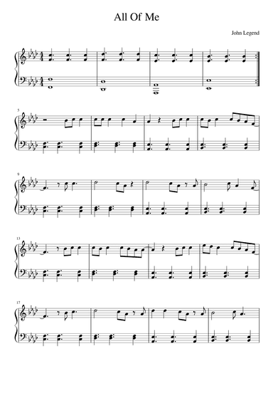 All Of Me (arr. John Legend)