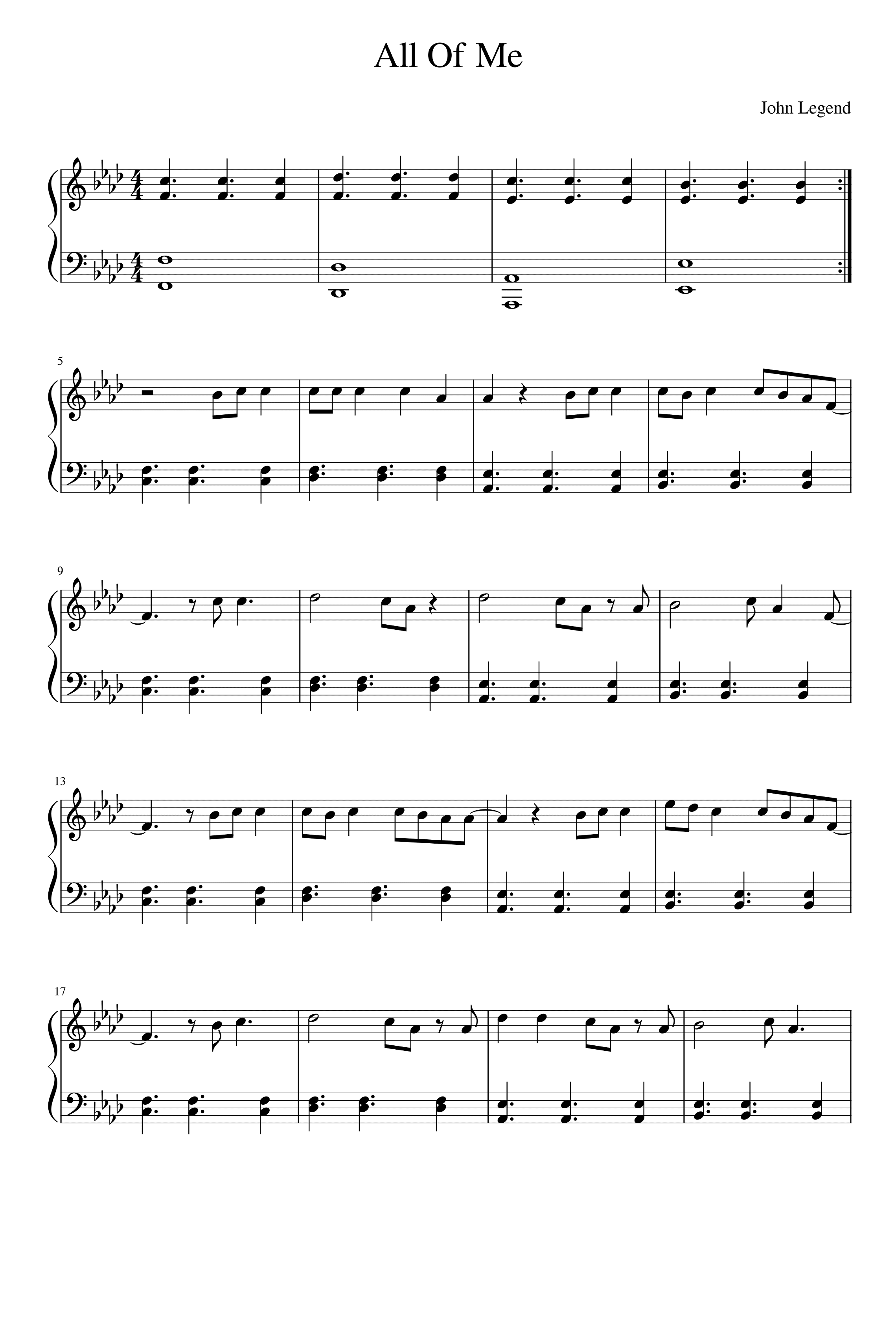 All Of Me (arr. John Legend)