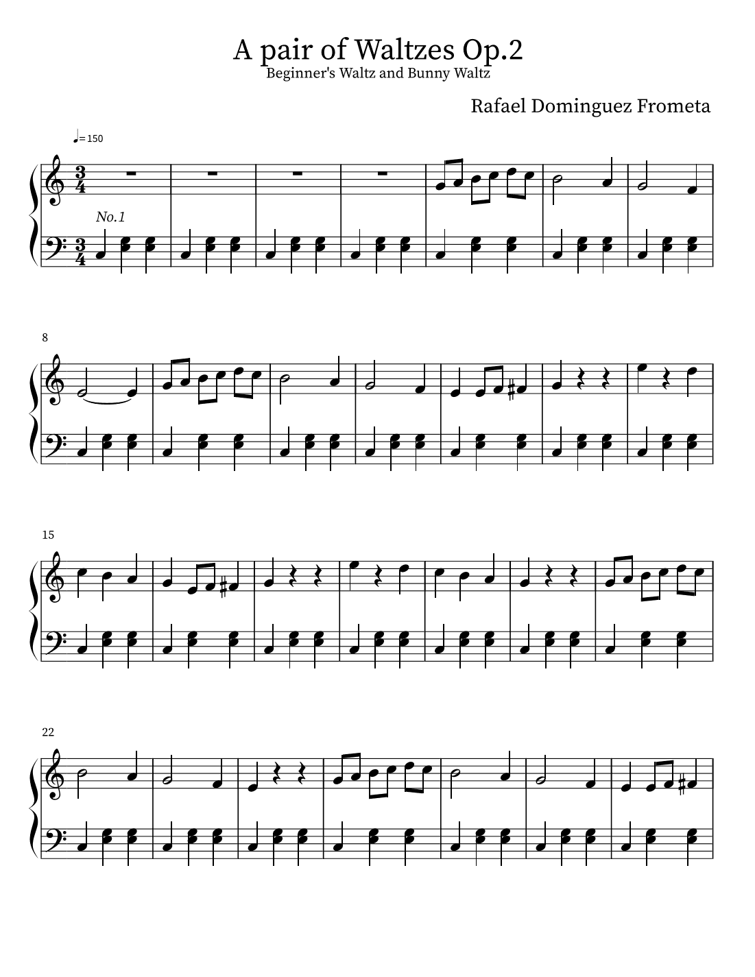 A pair of Waltzes Op.2