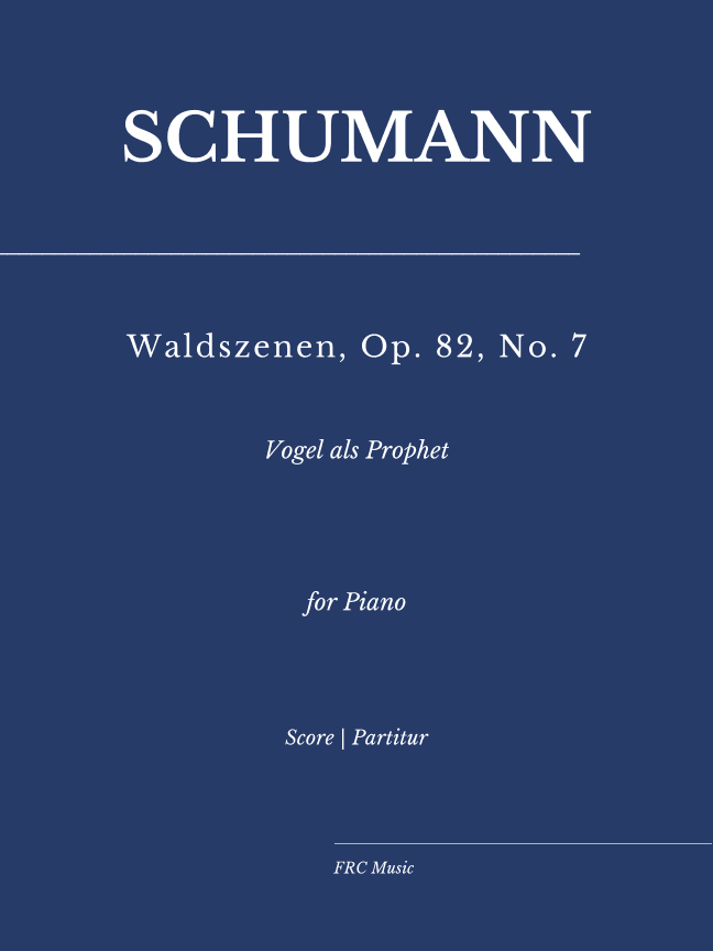 Schumann: Waldszenen, Op. 82 - No. 7, Vogel als Prophet (as played by Víkingur Ólafsson) (arr. Flavio Regis Cunha)