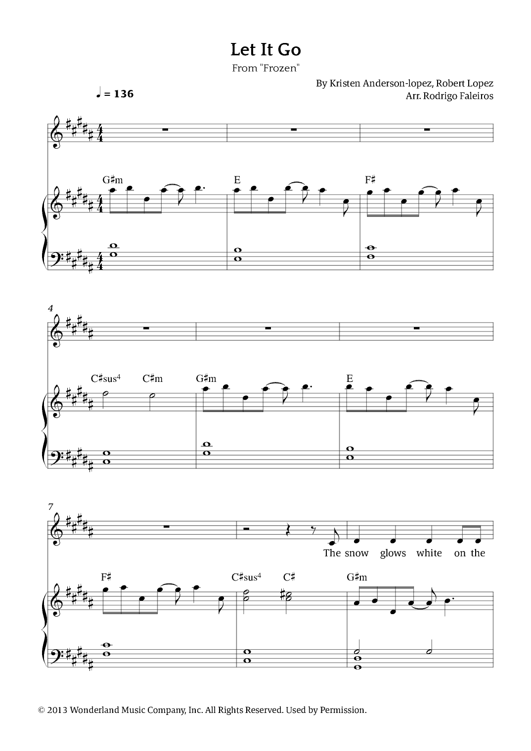 Let It Go (arr. Rodrigo Faleiros)
