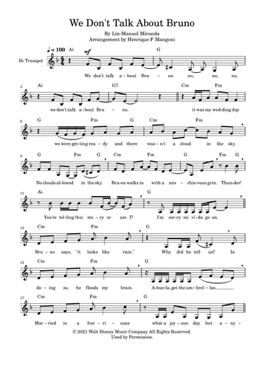 We Don't Talk About Bruno (arr. Henrique F Mangoni)